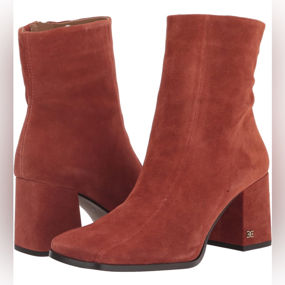 Sam Edelman Rust Ankle Boots